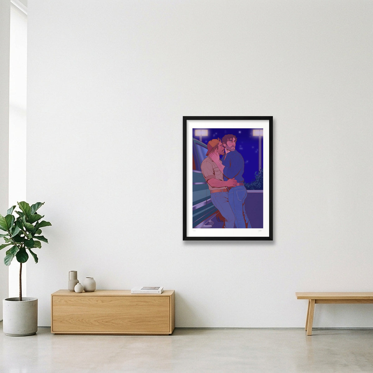 The Lookout — A2 (42×59cm, 17×23") Black Frame