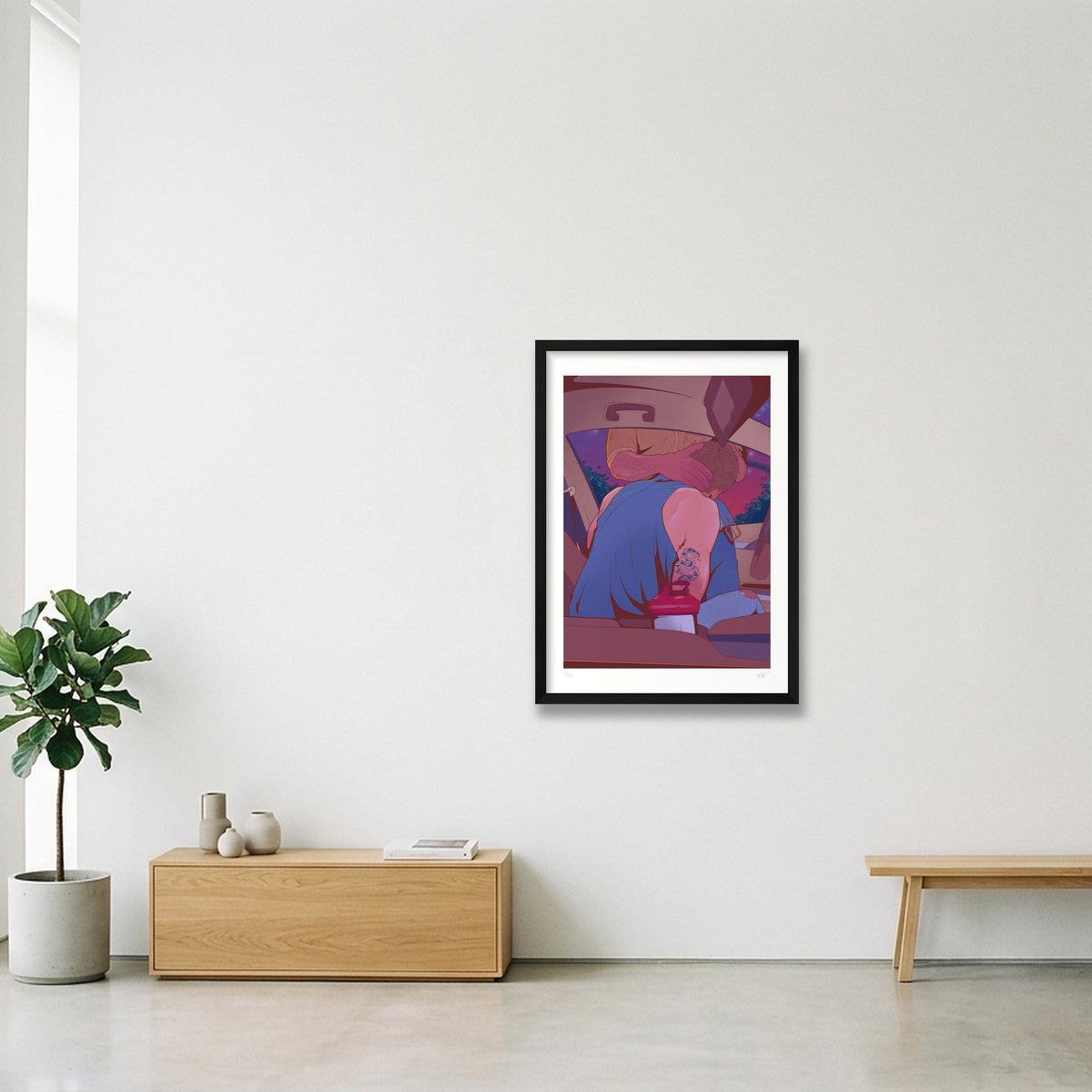 Protein Pit Stop — A2 (42×59cm, 17×23") Black Frame
