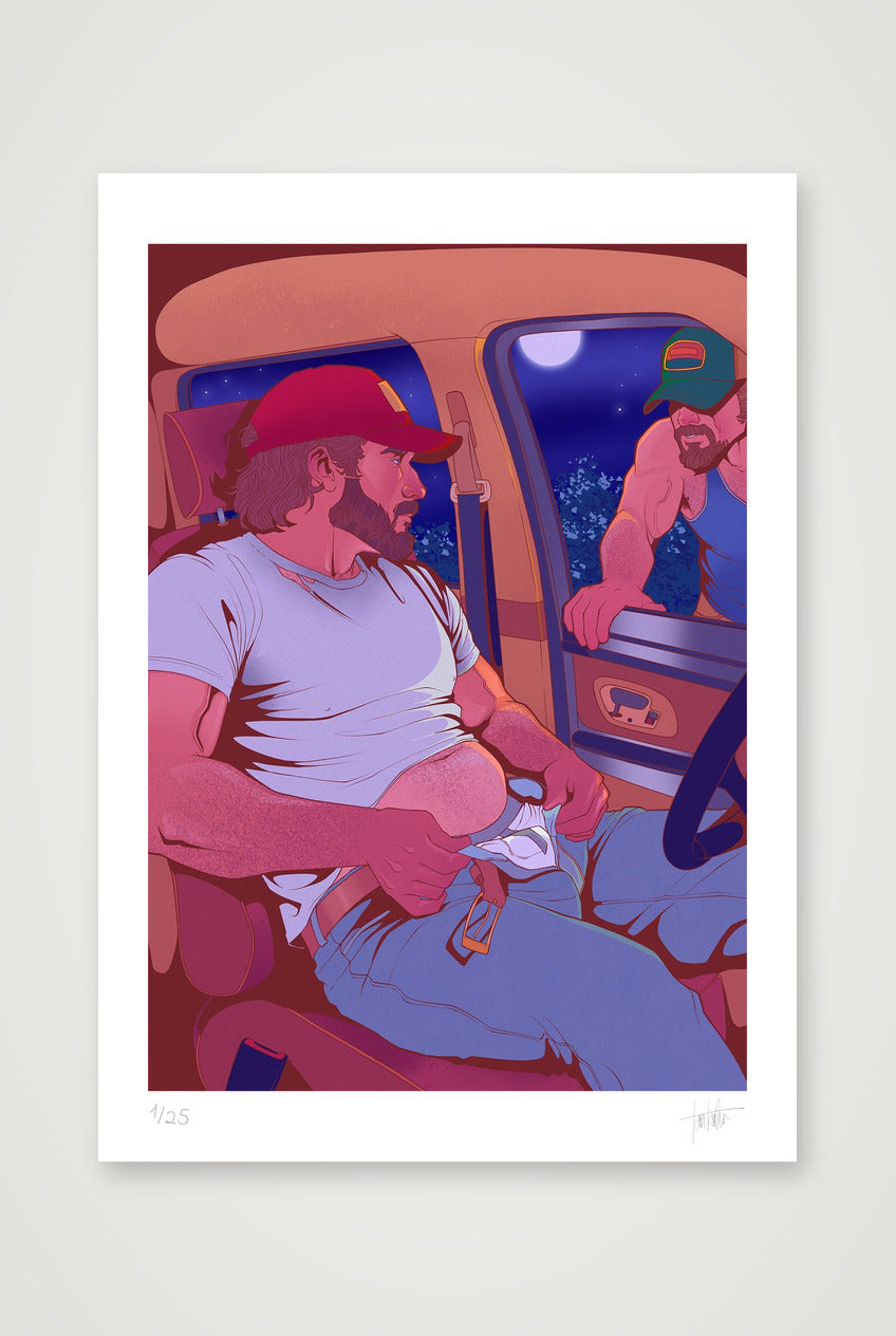 The Visitor — A3 (30×42cm, 12×17") Print only