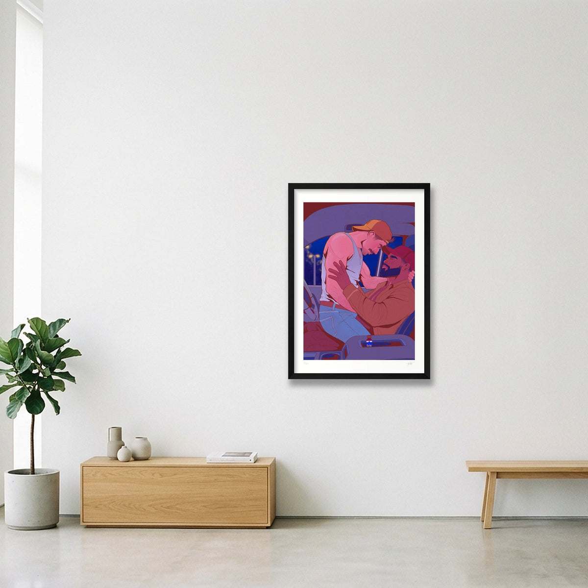 Park And Ride — A2 (42×59cm, 17×23") Black Frame