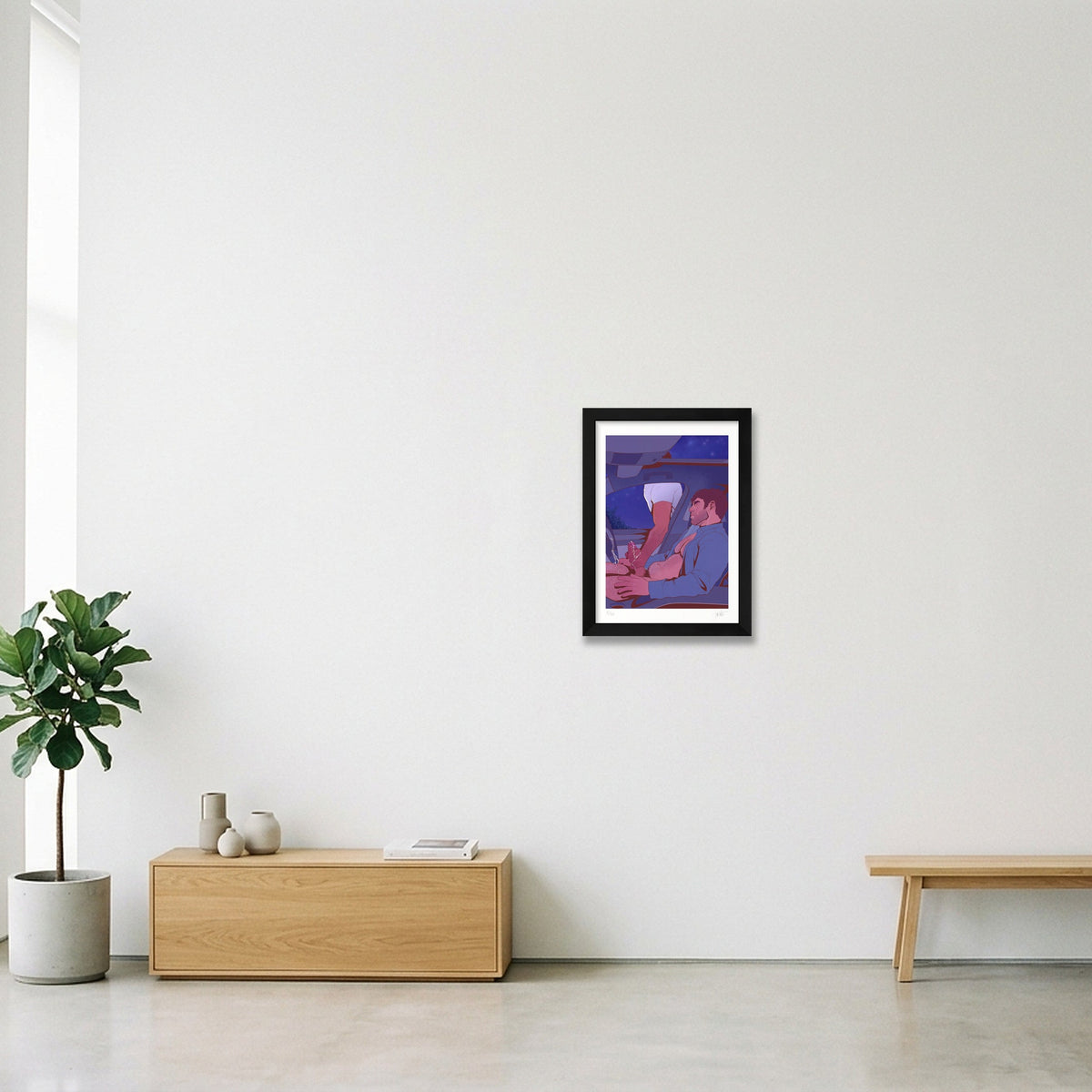 Stick Shift — A4 (21×30cm, 8×12") Black Frame