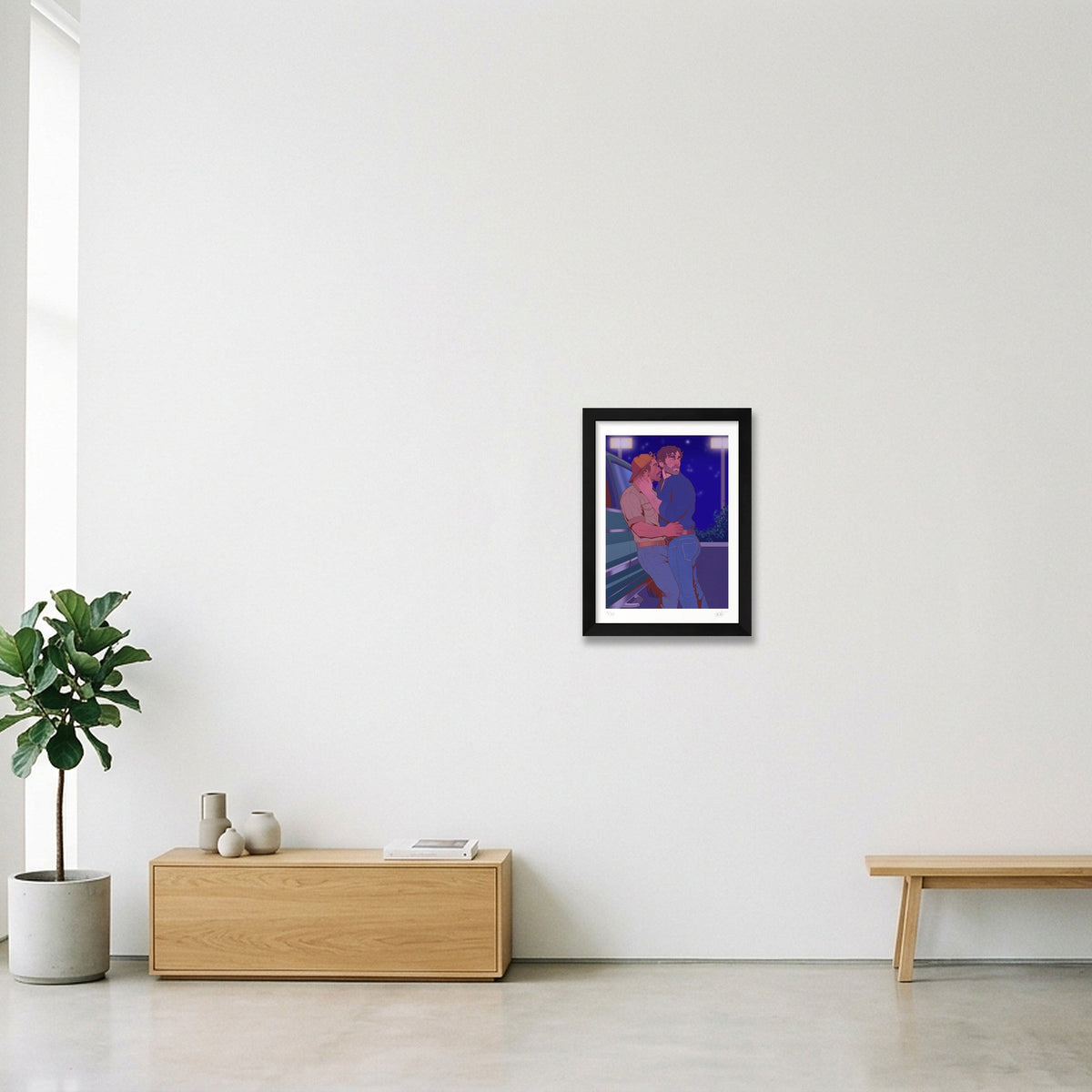 The Lookout — A4 (21×30cm, 8×12") Black Frame