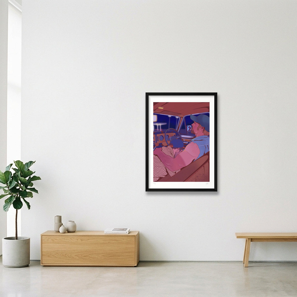 Roadside Assistance — A2 (42×59cm, 17×23") Black Frame