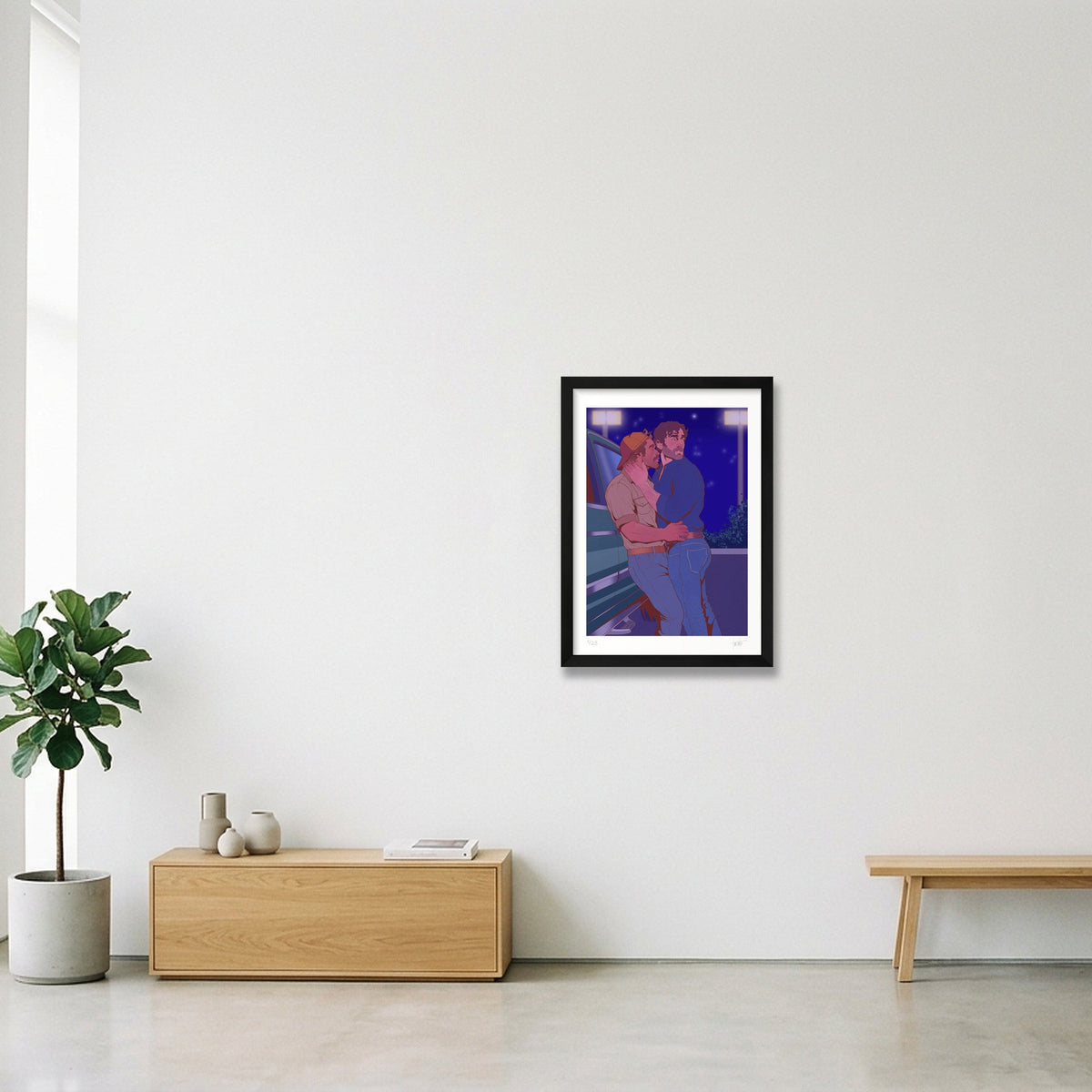 The Lookout — A3 (30×42cm, 12×17") Black Frame