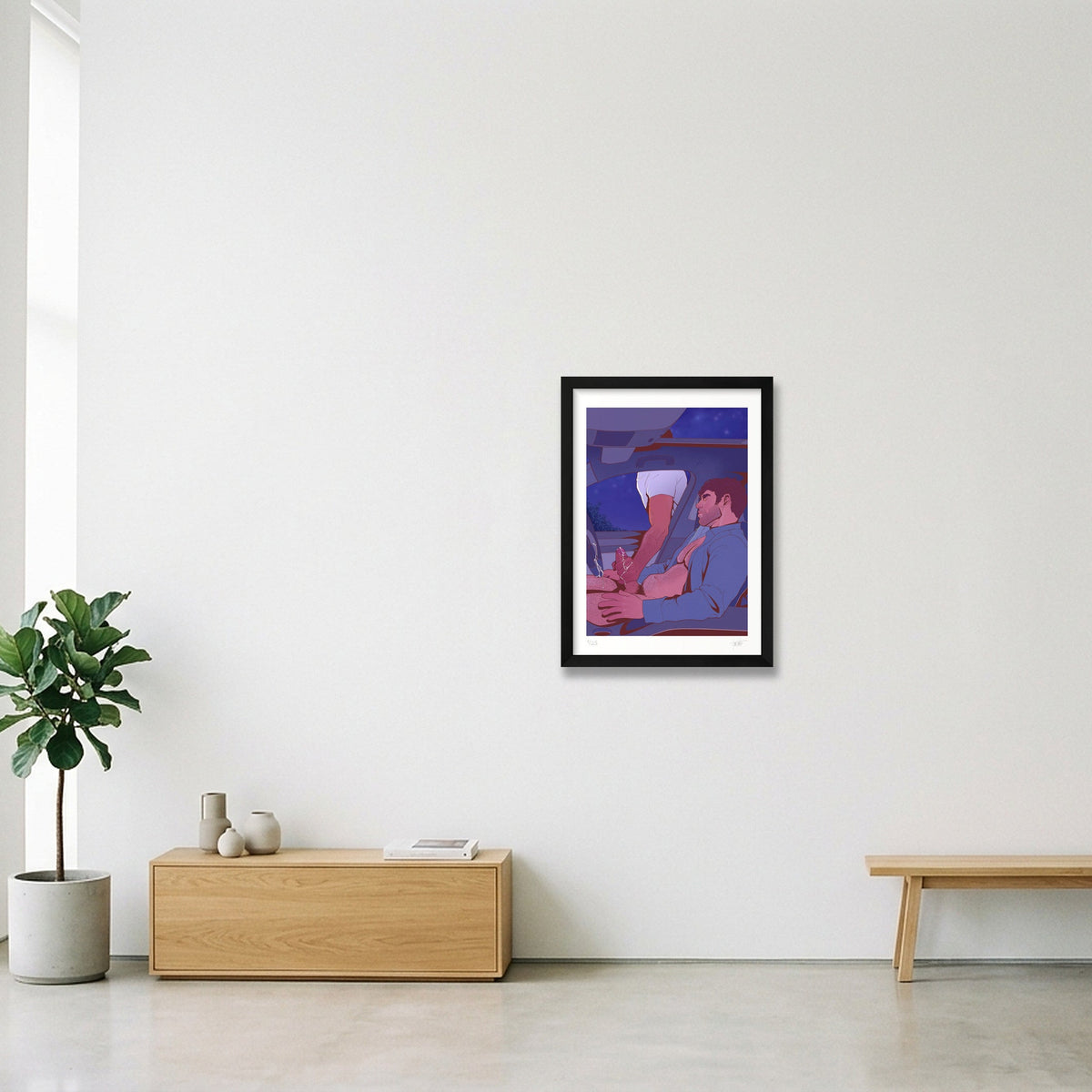 Stick Shift — A3 (30×42cm, 12×17") Black Frame